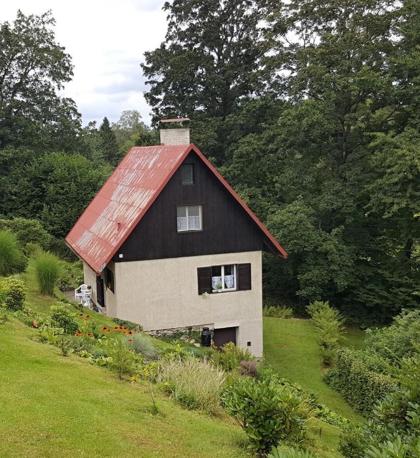 Chata U Koupaliste Chřibská Bagian luar foto